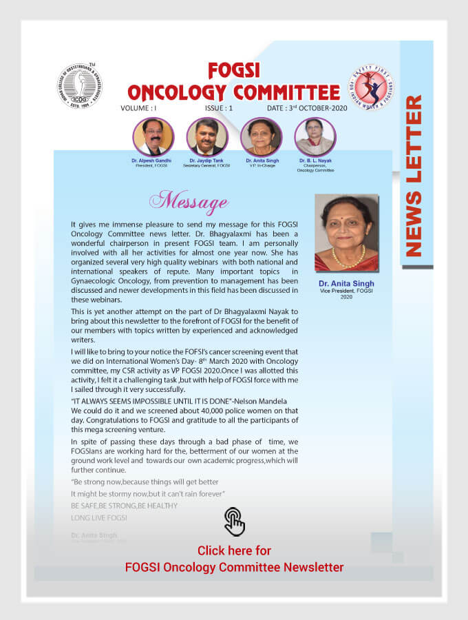 FOGSI Oncology Committee Newsletter