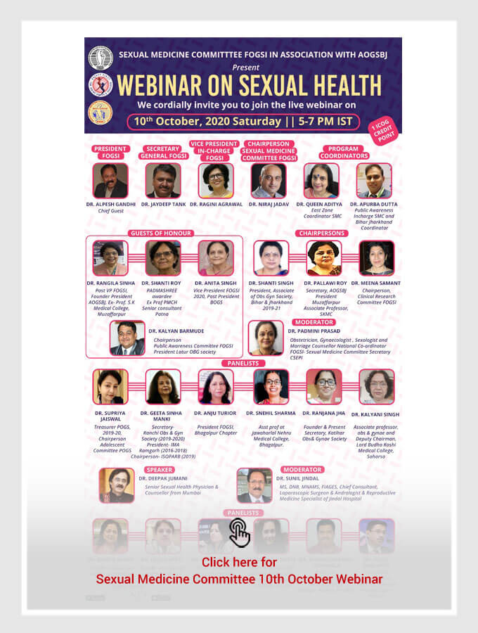 Sexual Medicine Committee 10th October Webinar