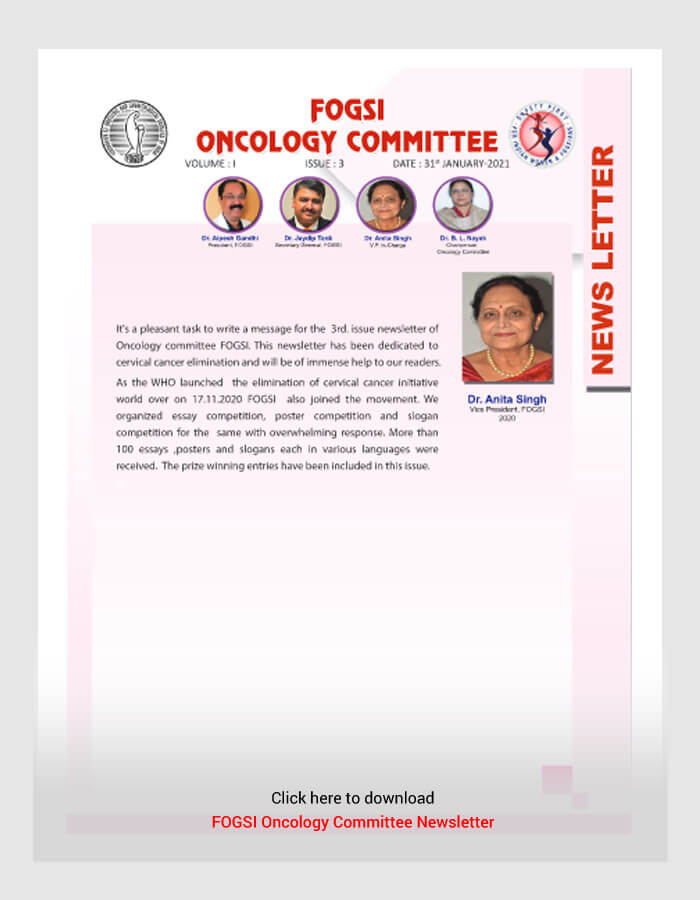 FOGSI Oncology Committee Newsletter