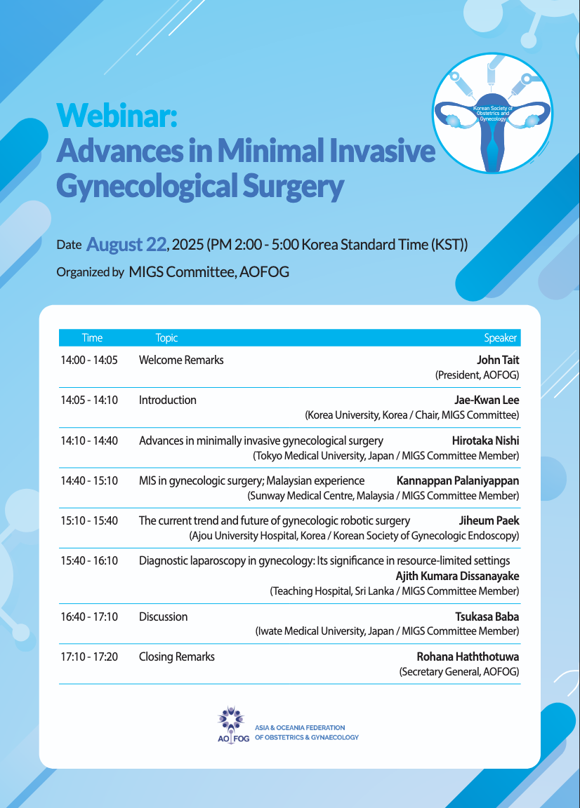 Advances in Minimal Invasive Gynecological Surgery